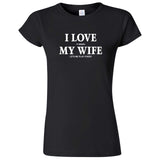  "I Love It When My Wife Lets Me Play Poker" women's t-shirt Black