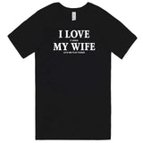  "I Love It When My Wife Lets Me Play Poker" men's t-shirt Black