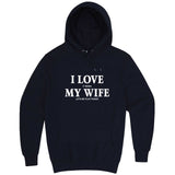  "I Love It When My Wife Lets Me Play Poker" hoodie, 3XL, Navy