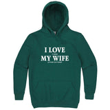  "I Love It When My Wife Lets Me Play Poker" hoodie, 3XL, Teal