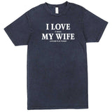  "I Love It When My Wife Lets Me Play Poker" men's t-shirt Vintage Denim