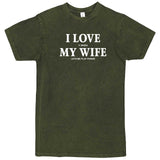  "I Love It When My Wife Lets Me Play Poker" men's t-shirt Vintage Olive