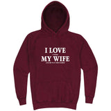  "I Love It When My Wife Lets Me Play Video Games" hoodie, 3XL, Vintage Brick