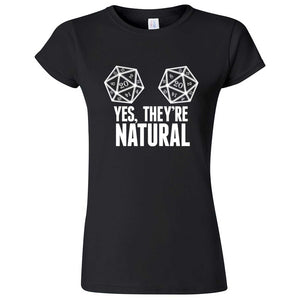  "Yes, They're Natural" women's t-shirt Sport Grey