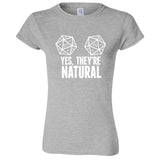  "Yes, They're Natural" women's t-shirt Sport Grey
