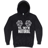  "Yes, They're Natural" hoodie, 3XL, Vintage Black