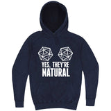  "Yes, They're Natural" hoodie, 3XL, Vintage Denim