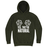  "Yes, They're Natural" hoodie, 3XL, Vintage Olive