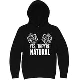  "Yes, They're Natural" hoodie, 3XL, Black