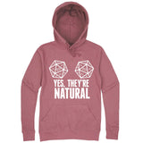  "Yes, They're Natural" hoodie, 3XL, Mauve