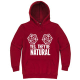  "Yes, They're Natural" hoodie, 3XL, Paprika