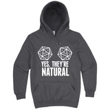  "Yes, They're Natural" hoodie, 3XL, Storm