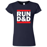  "Run D&D" women's t-shirt Navy Blue