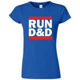  "Run D&D" women's t-shirt Royal Blue