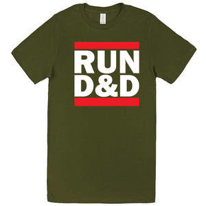  "Run D&D" men's t-shirt Army Green