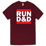  "Run D&D" men's t-shirt Burgundy