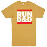  "Run D&D" men's t-shirt Vintage Mustard
